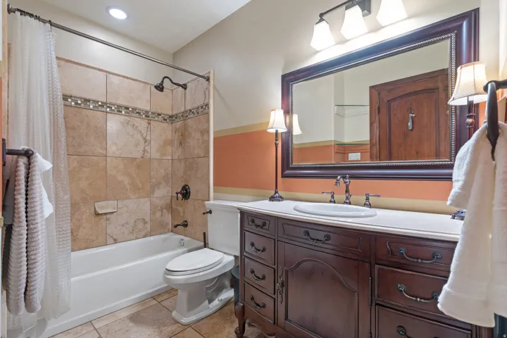 Full Bath off of Downstairs Primary Bedroom