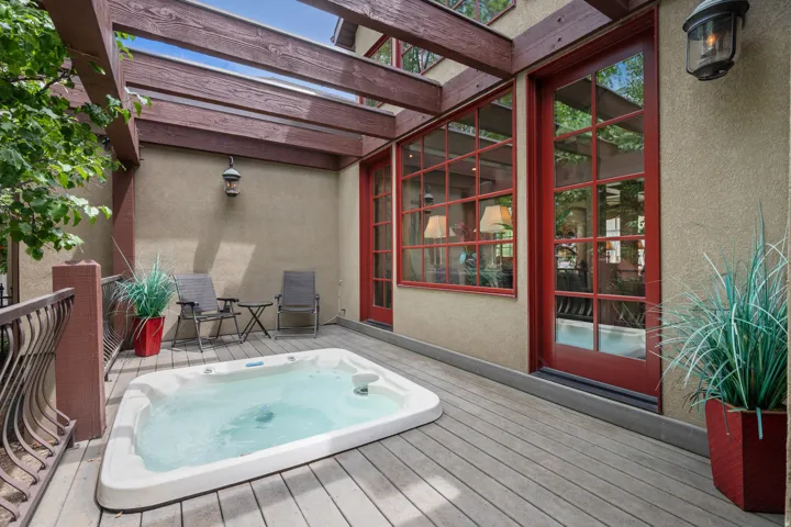 Hot Tub View Facing Living Room