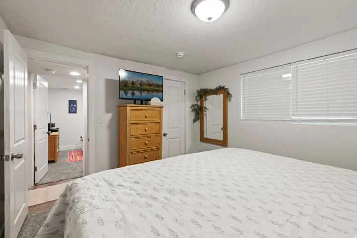 Bedroom featuring carpeted flooring and white walls