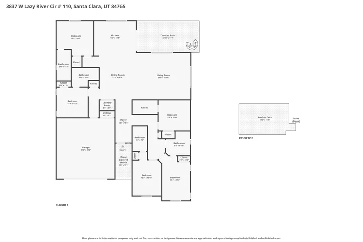 Floor plan including Deck