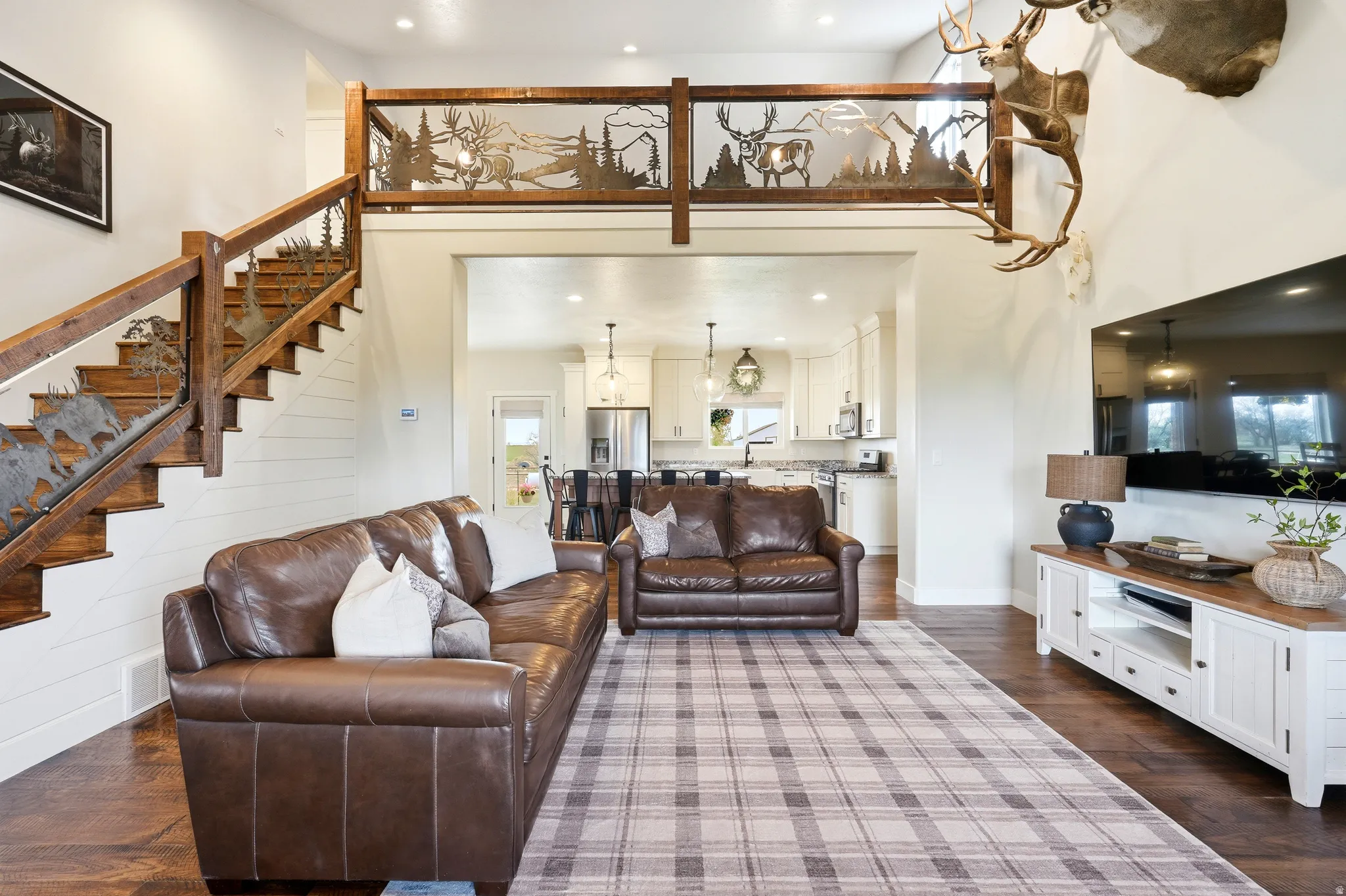 SPACIOUS FAMILY ROOM WITH REAL WOOD FLOORING!