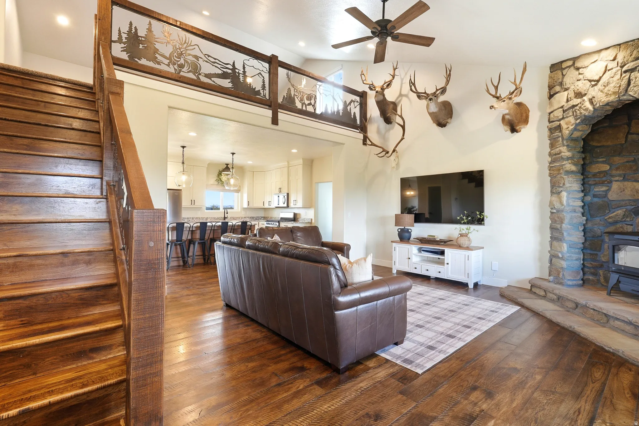 VERY OPEN CONCEPT WITH GINORMOUS VAULTS!