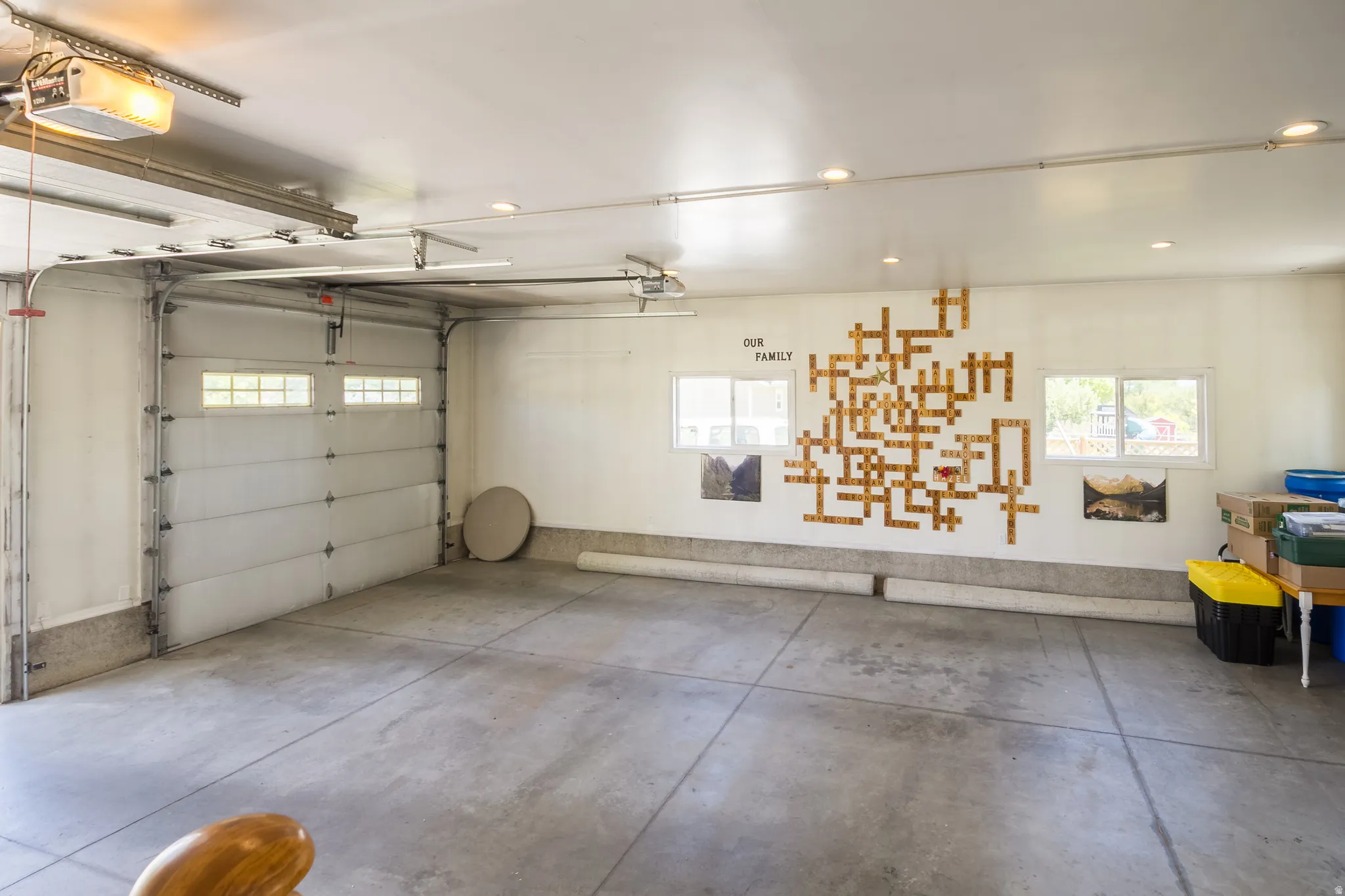 Heated Garage & amble closet space