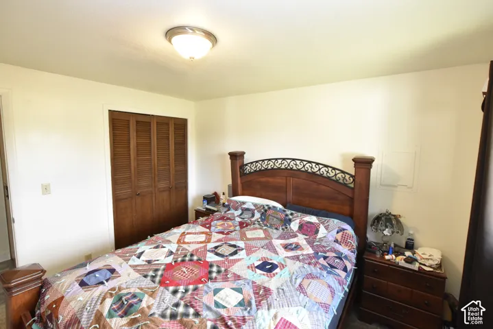 Interior room featuring light-toned walls and a flush-mount ceiling light fixture