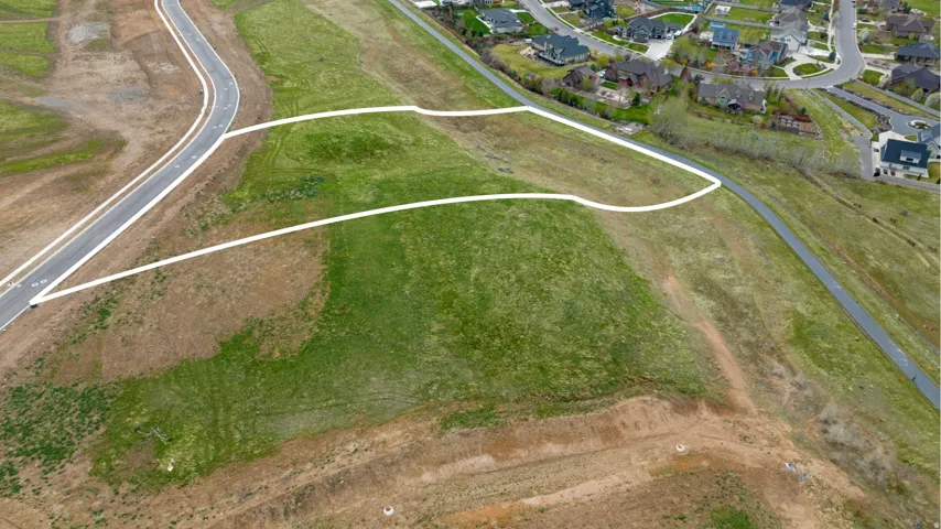 Expansive undeveloped lot featuring a paved road frontage and green space