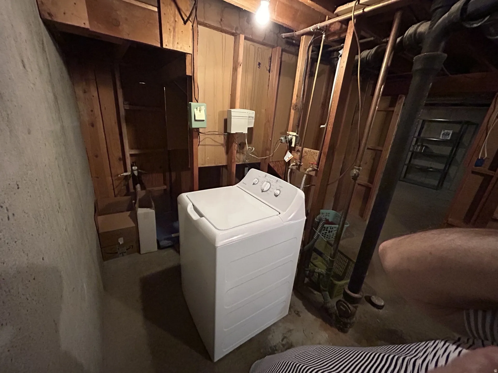 Unfinished Laundry Area