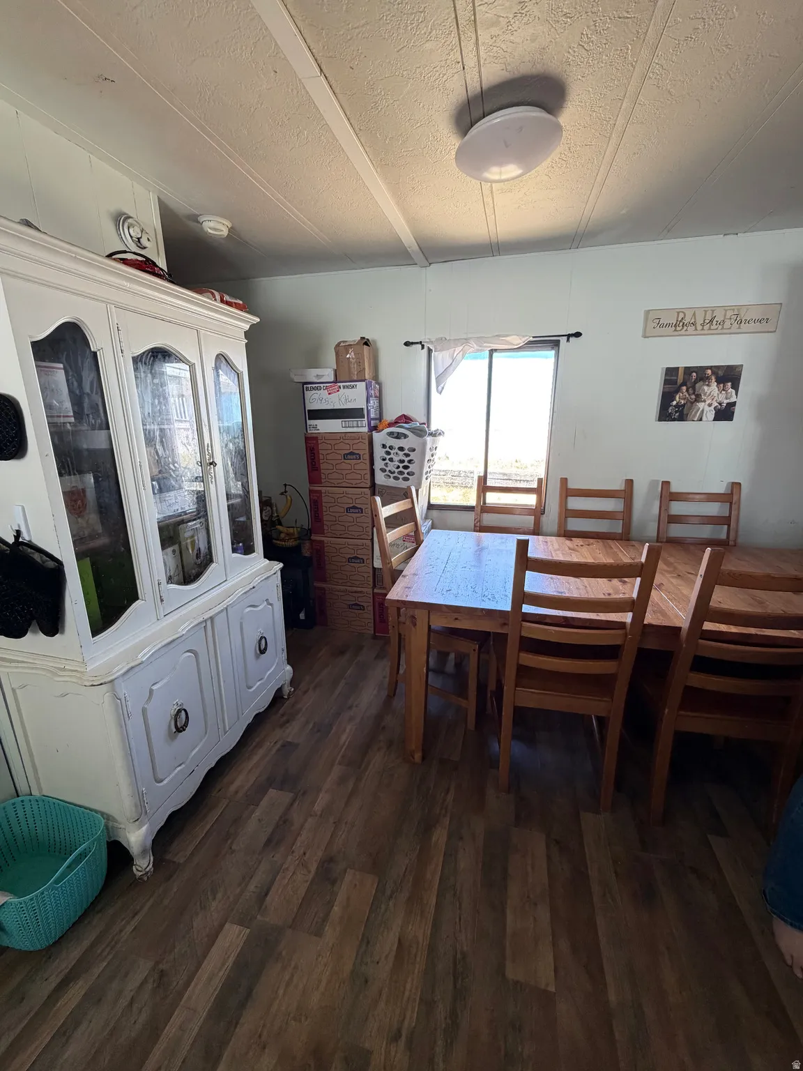 Wood-finish flooring throughout