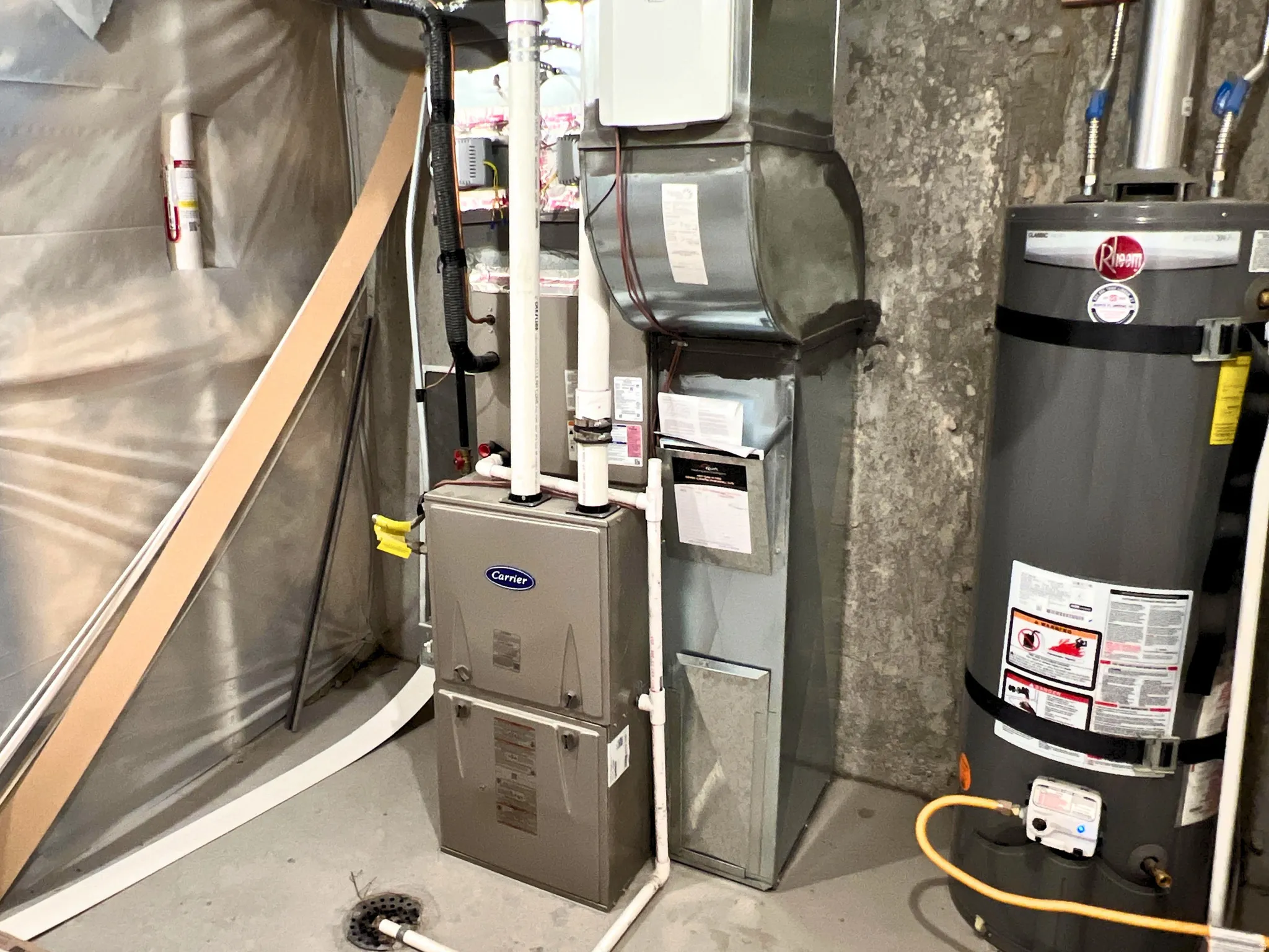 Furnace and water heater systems