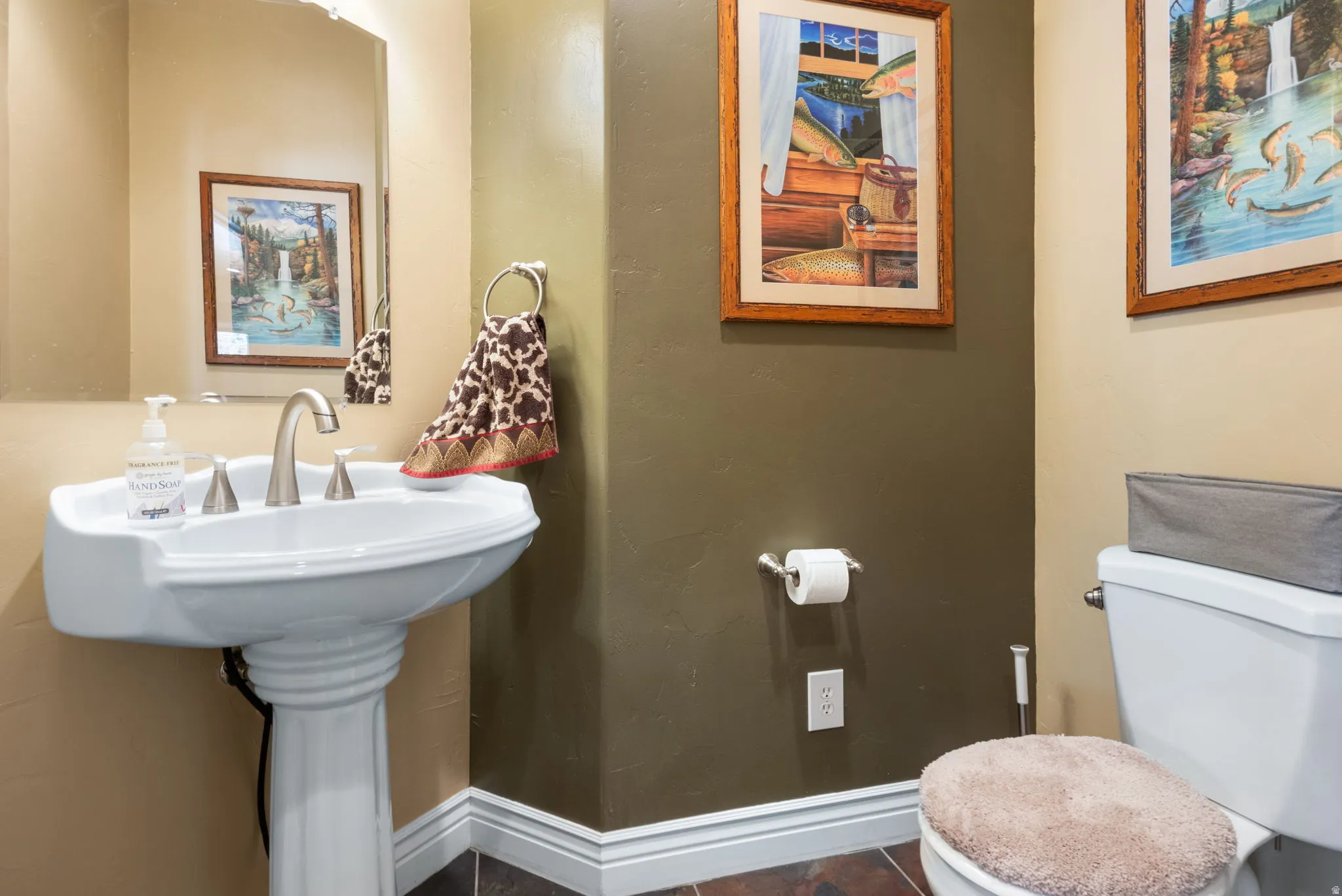 Half bath on the main floor.