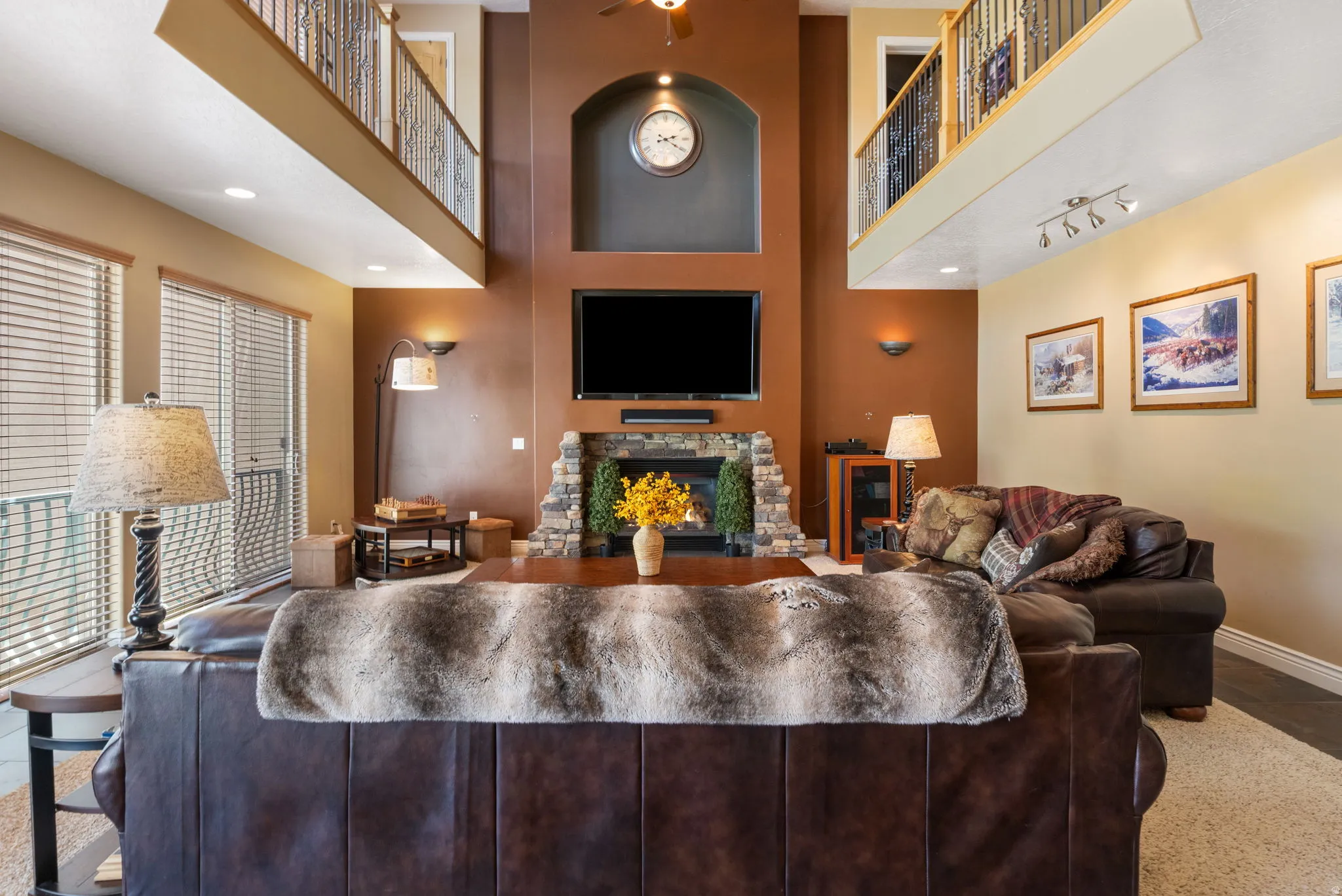 Two-story living area