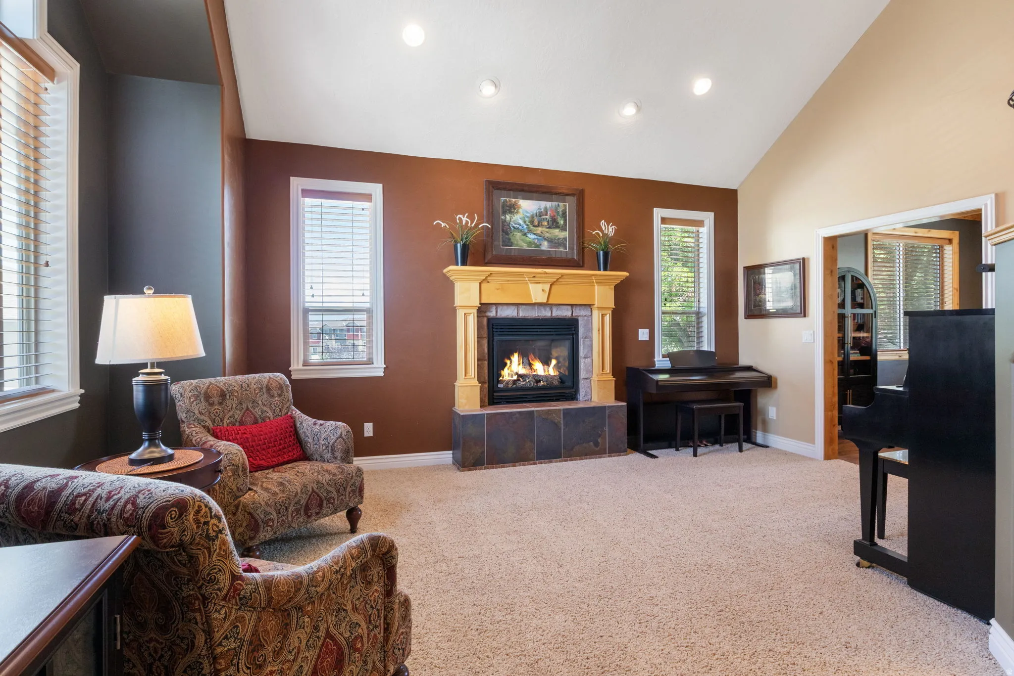 Front door entry way to formal living room.