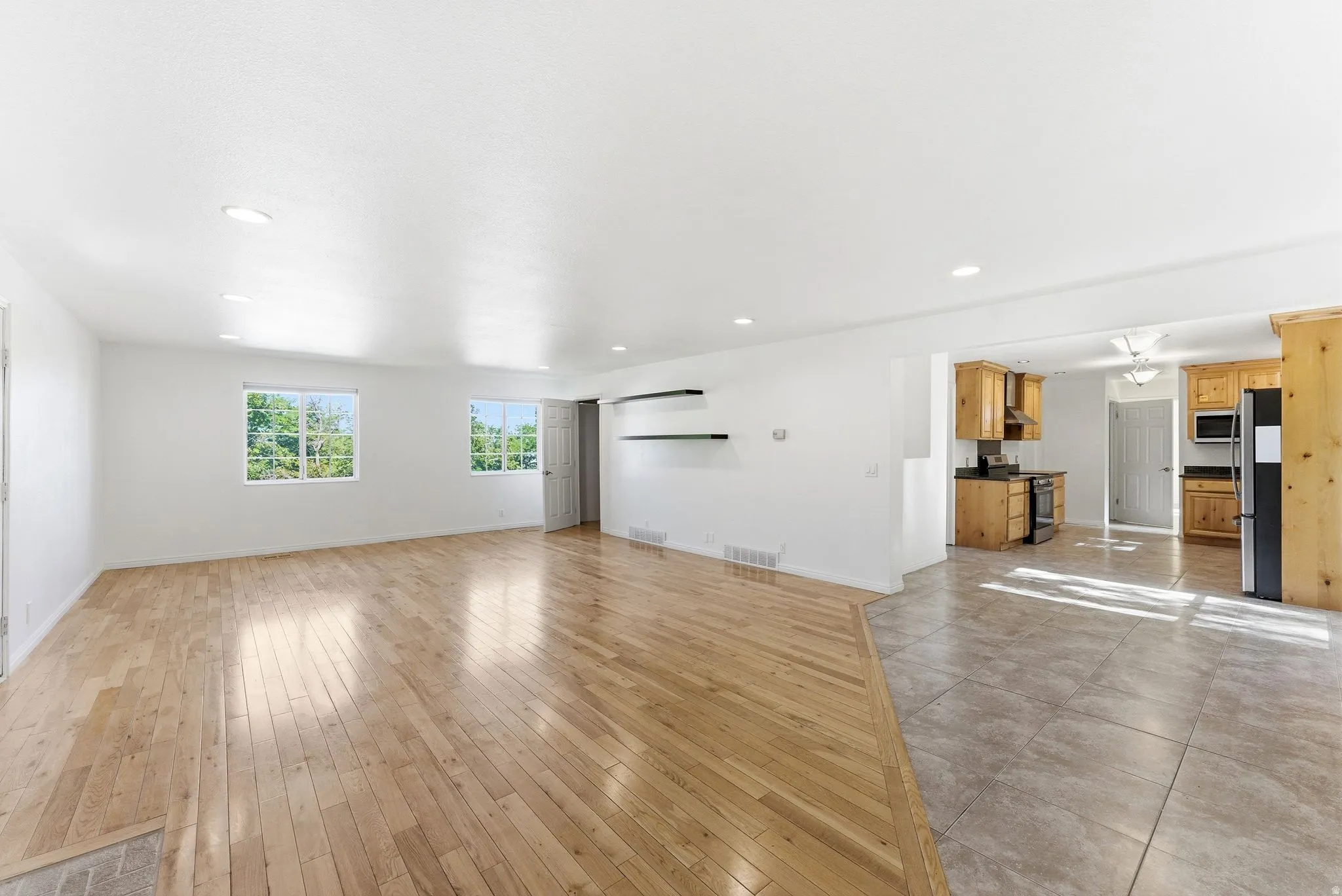 Wonderful kitchen-family room space.