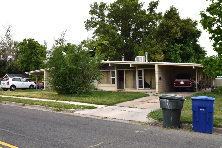 Ranch-style residence featuring horizontal siding, a covered carport, and a concrete driveway