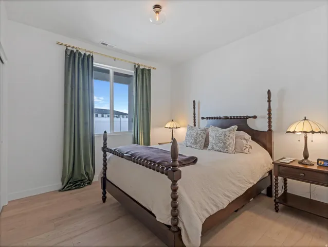 Light wood-finish flooring