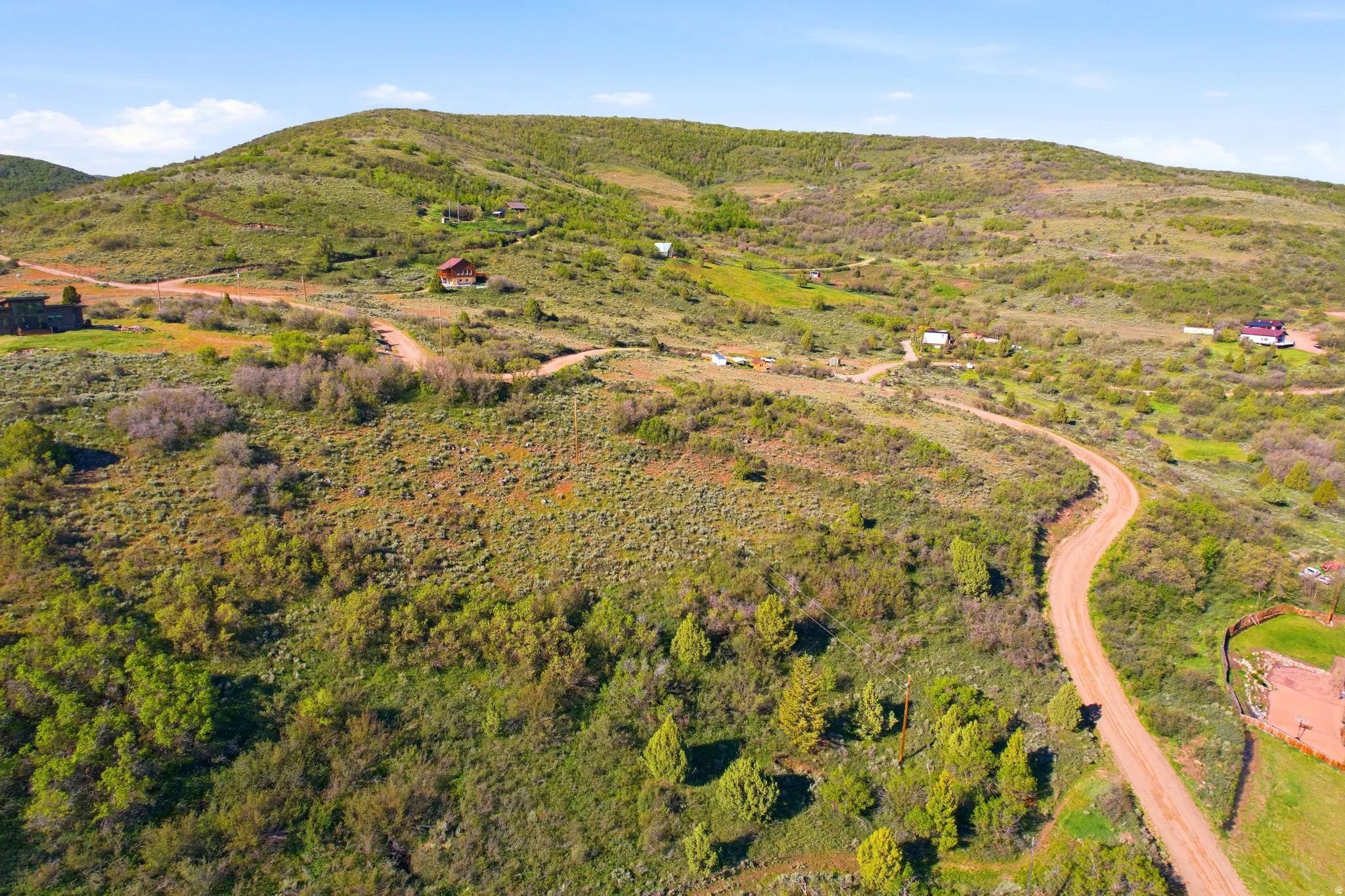 Expansive hillside property featuring natural landscaping