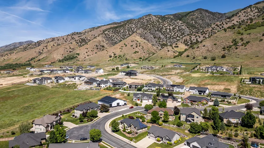 Expansive residential development featuring a mix of completed homes and properties under construction