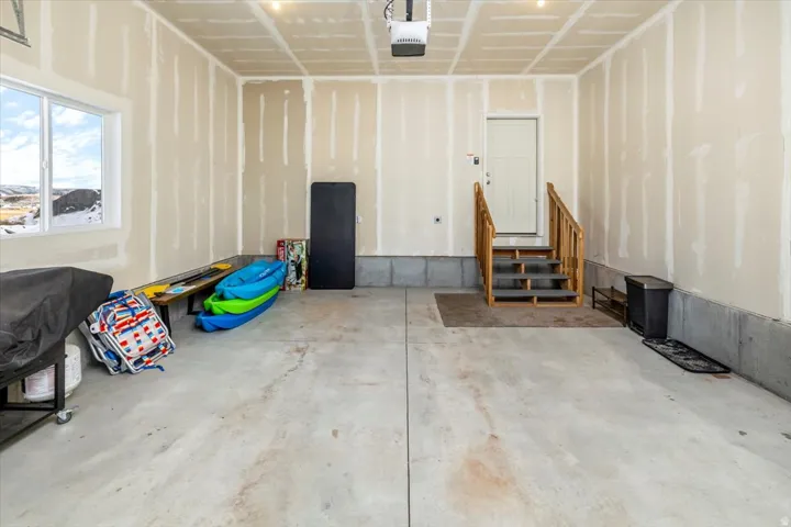 Spacious 2 car garage