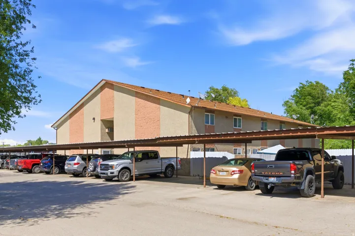 Covered parking spaces