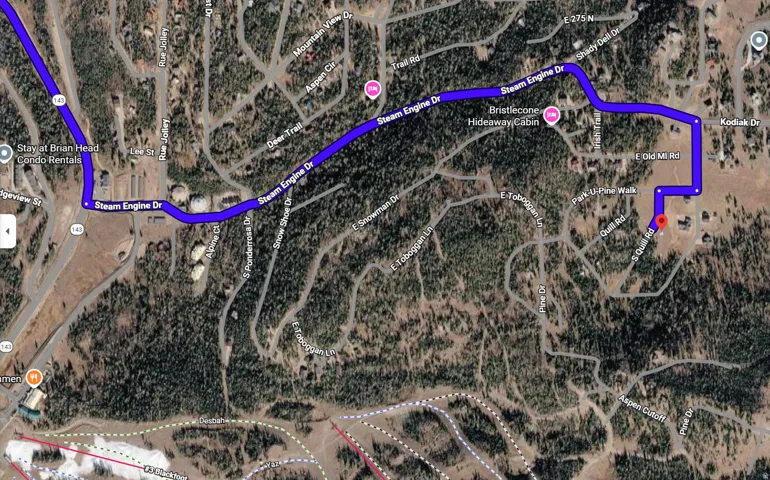 Mapping Document. Depicting a route to the property from a specified origin