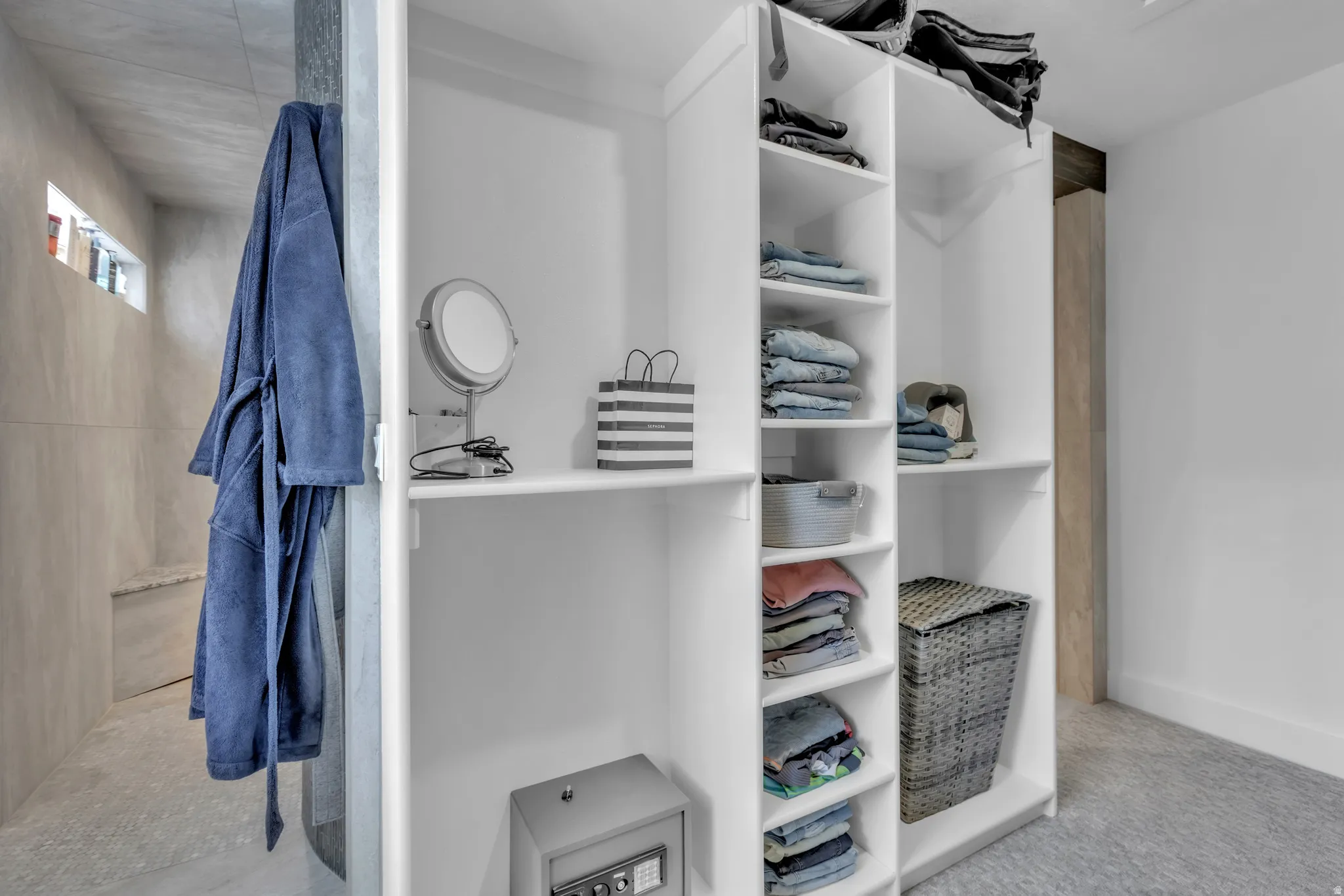 Primary closet