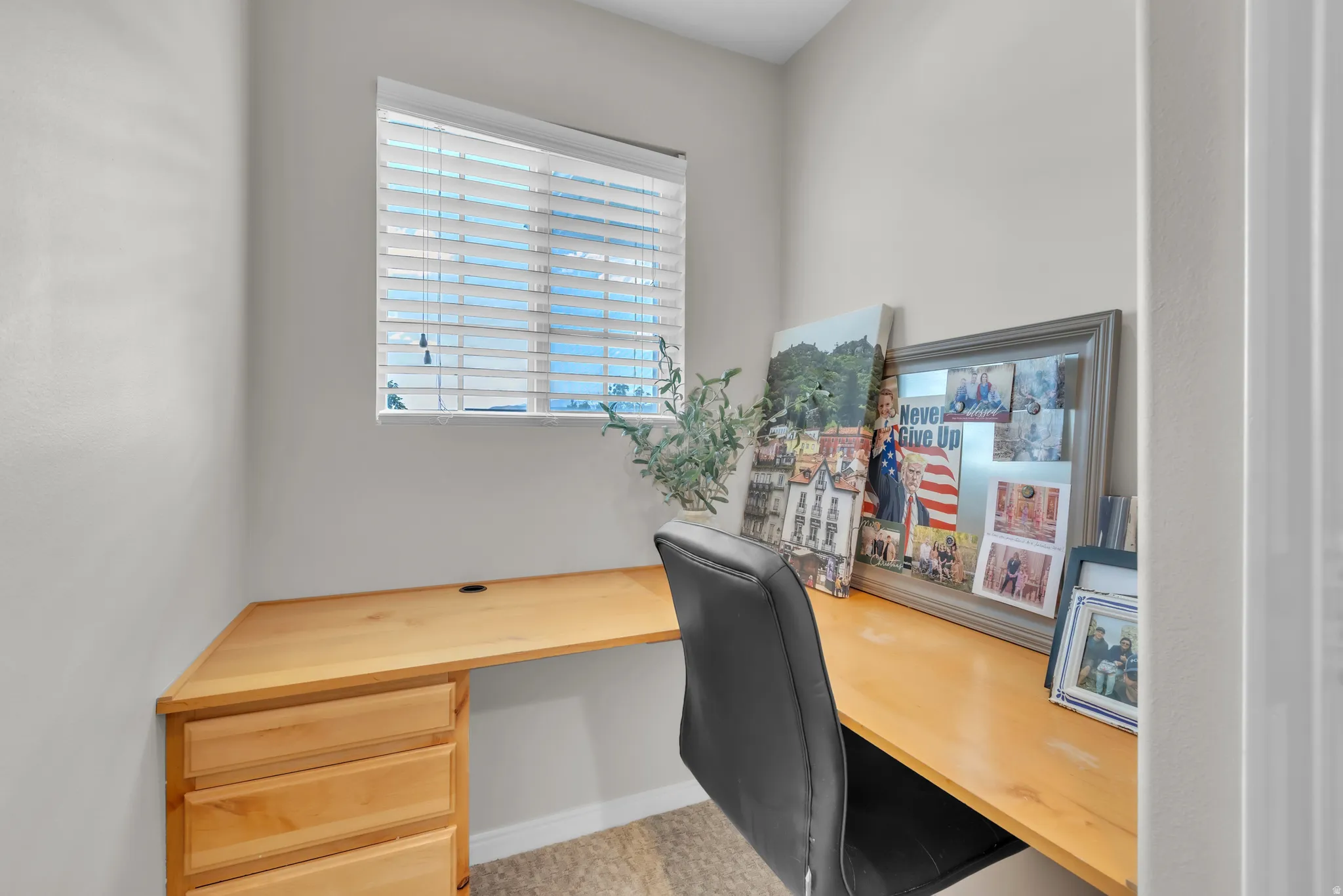 Study area on the second floor