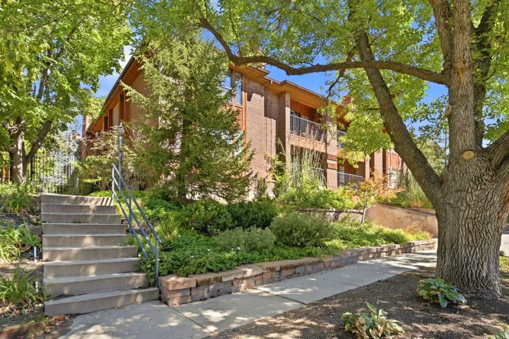 Brick exterior with multiple balconies