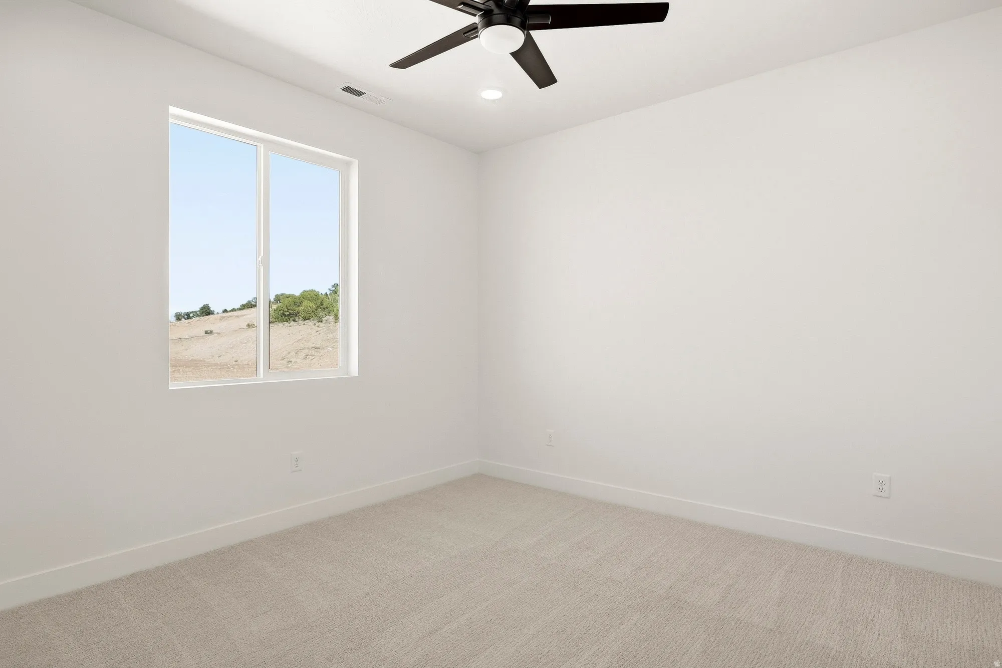 Bright interior with a white-painted finish