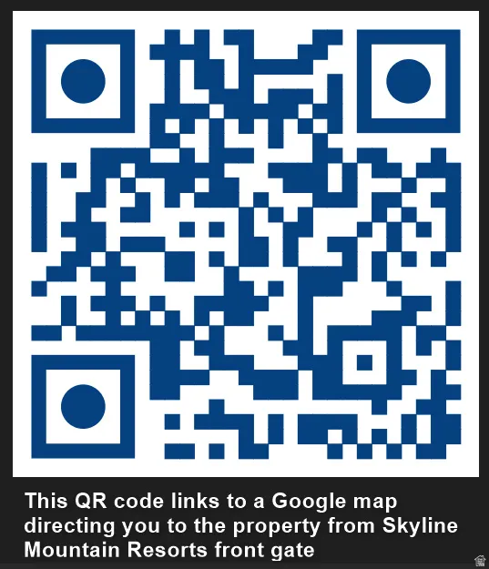 QR Code. Providing a scannable link to a map application for property location