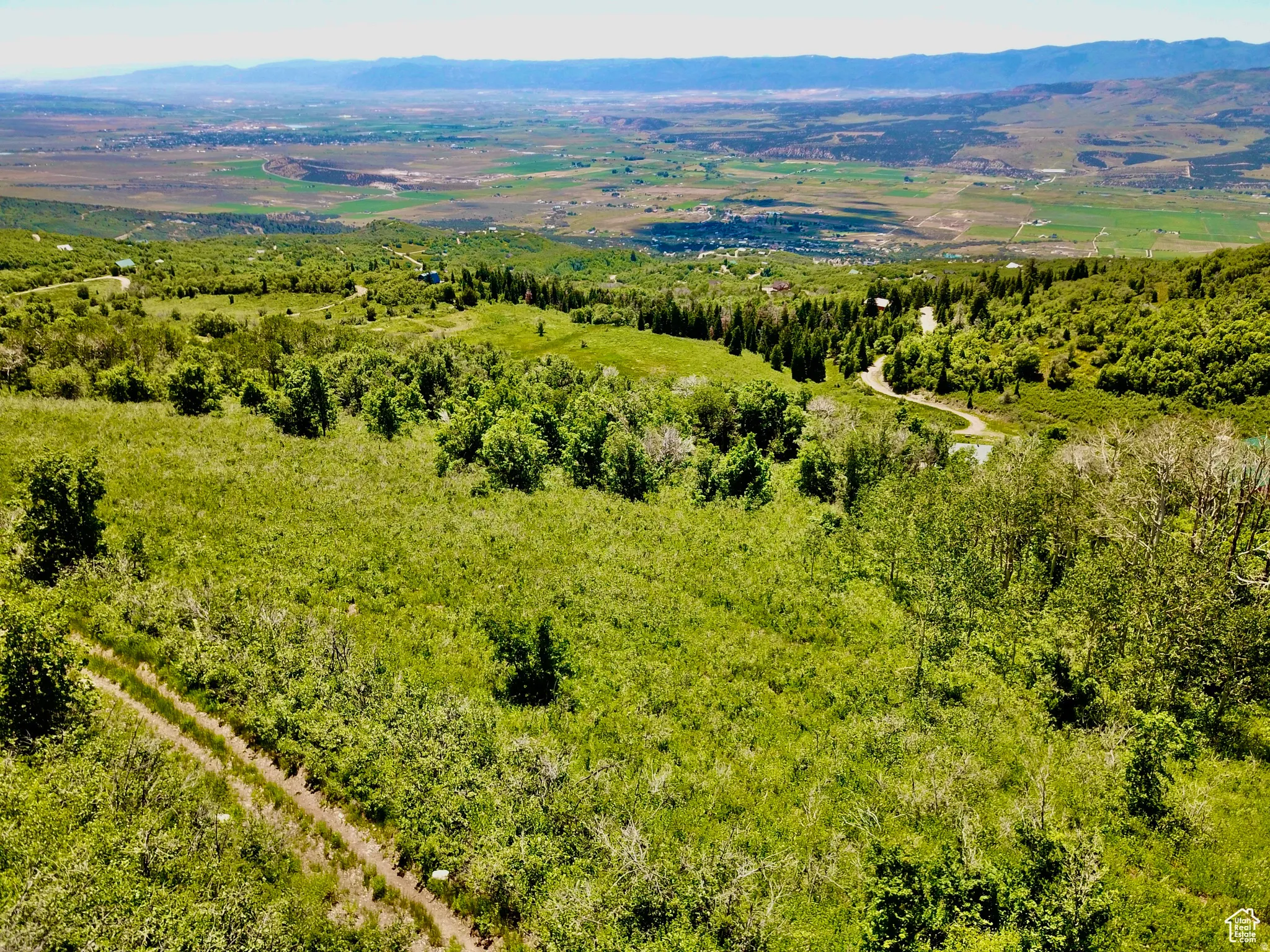 Rolling hills and valley view
