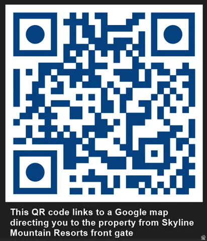 QR Code. Providing a scannable link to a map application for property location