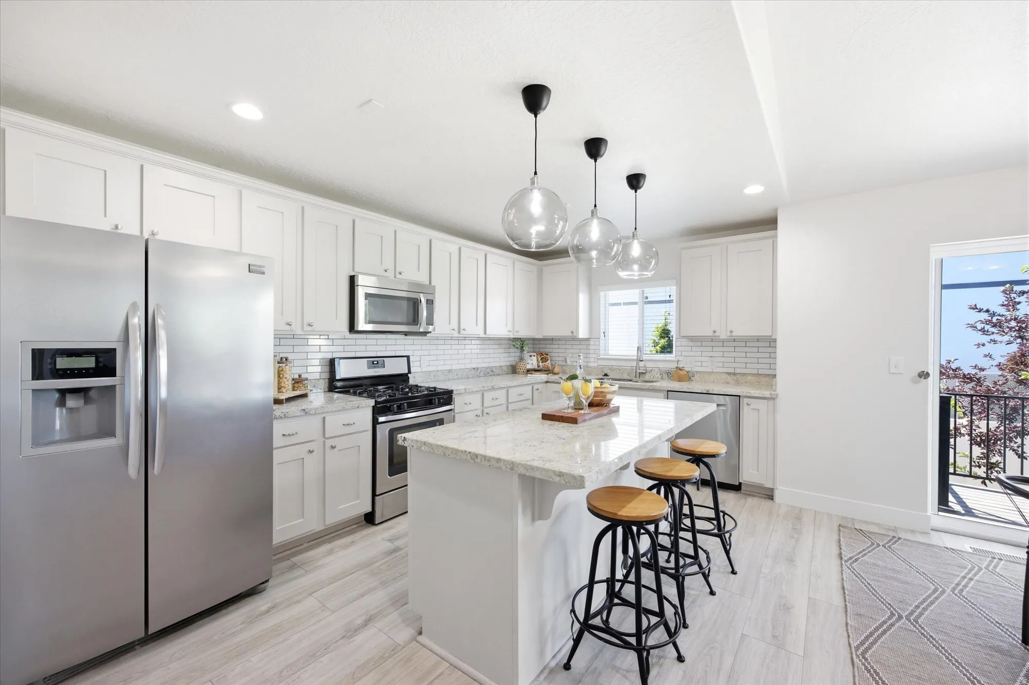 Kitchen with island