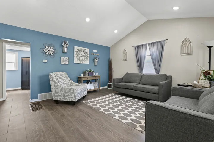Front room with entry from outside