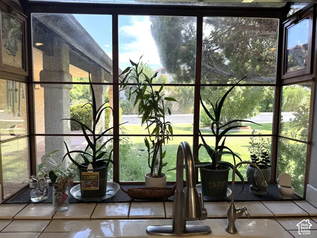 Box window feature and stainless steel pull-down faucet, newer disposal