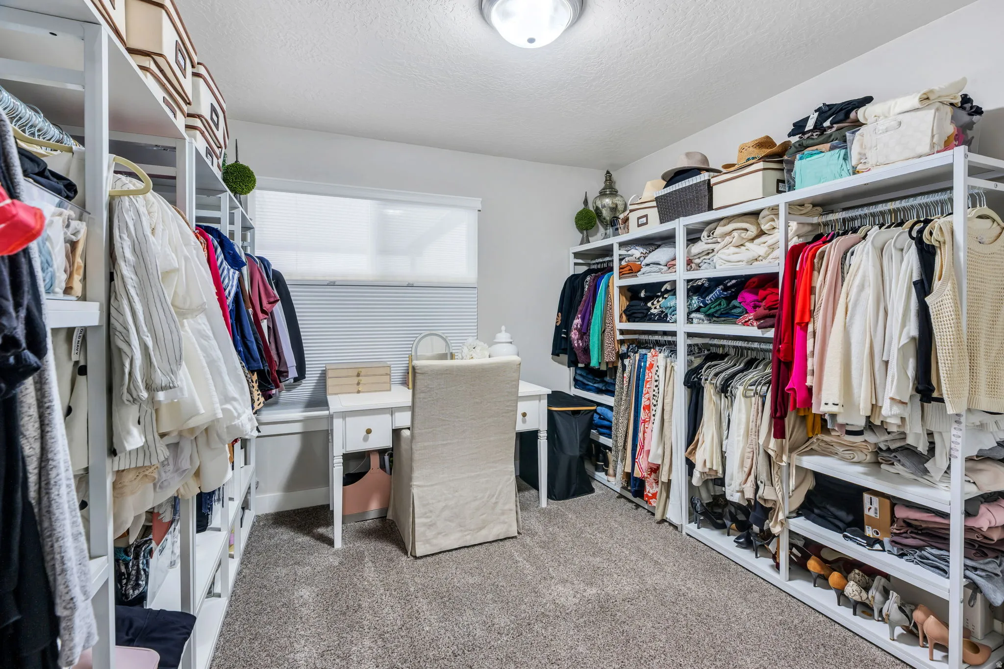Bedroom being used as a closet
