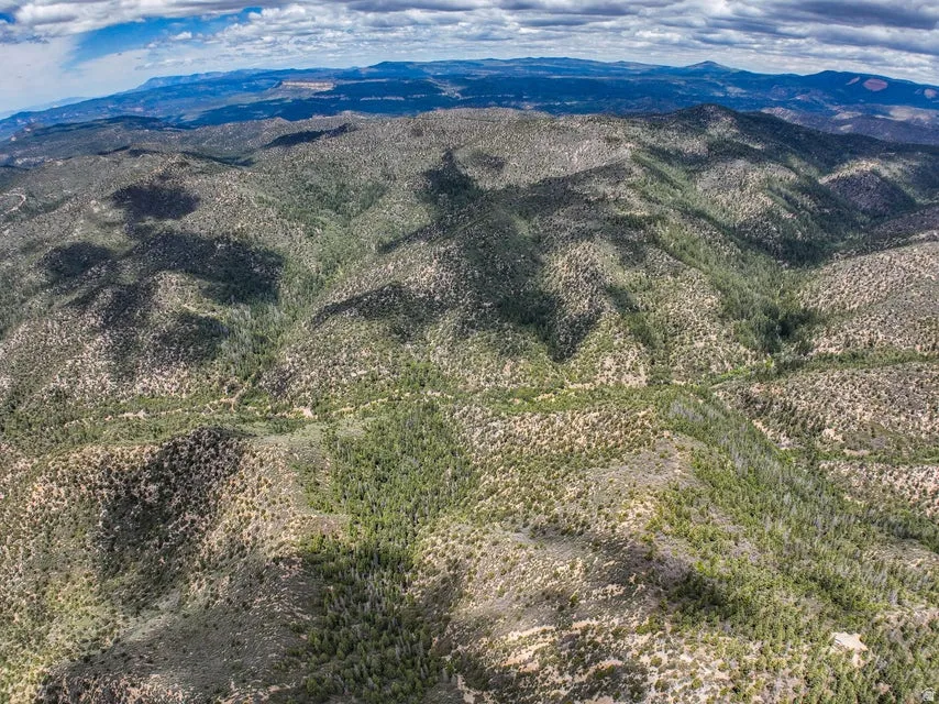 Expansive mountainous terrain featuring diverse vegetation