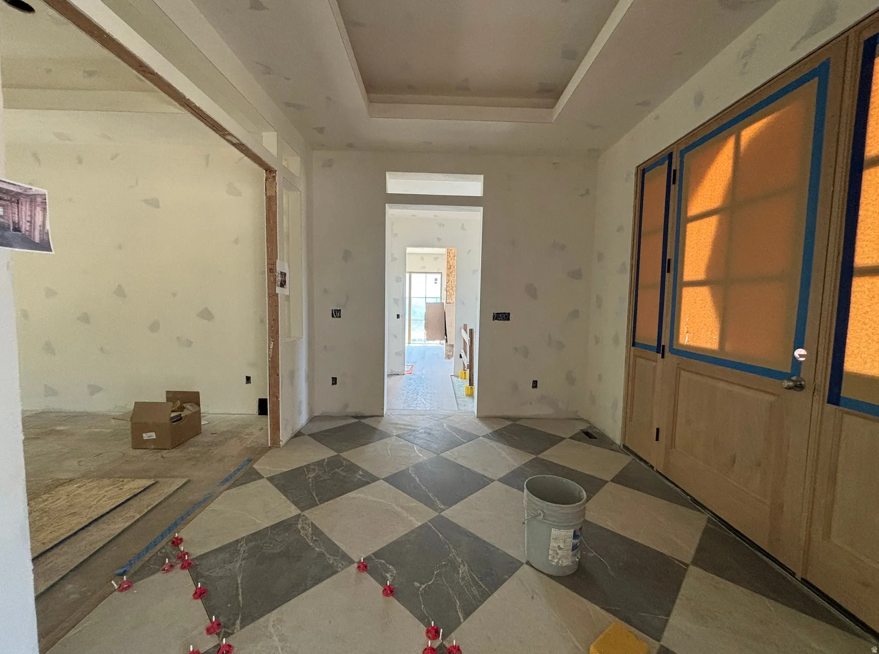 Entrance foyer featuring beautiful tile