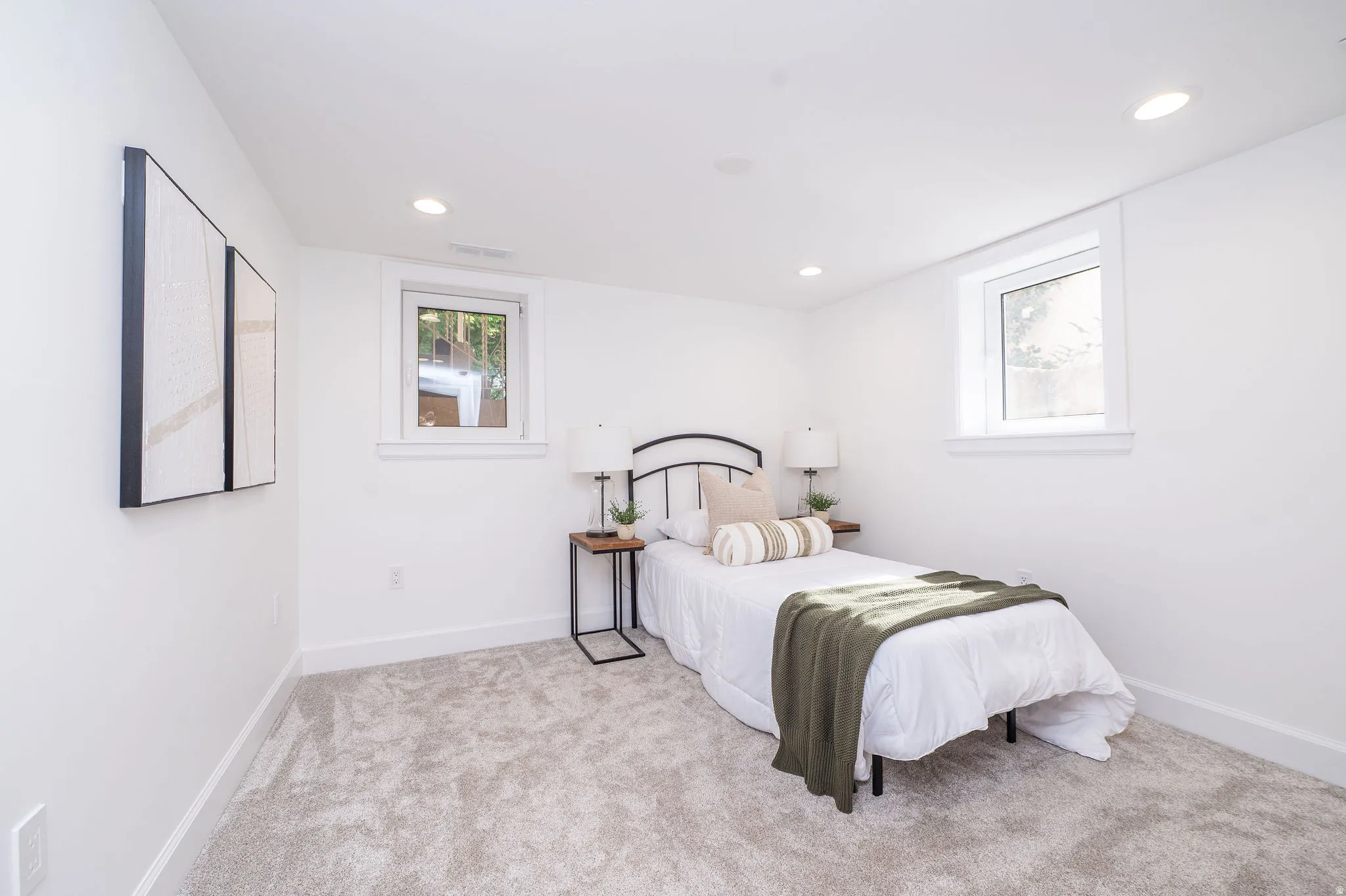 Basement bedroom