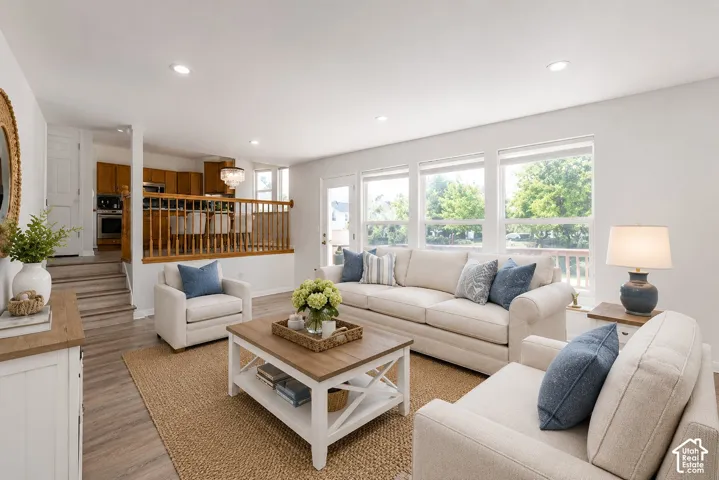 Virtually staged Hamptons decor style