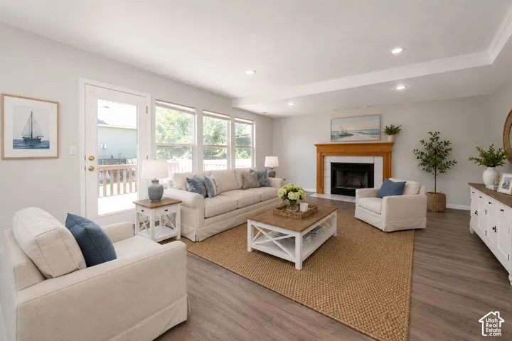 Virtually staged Hamptons decor style