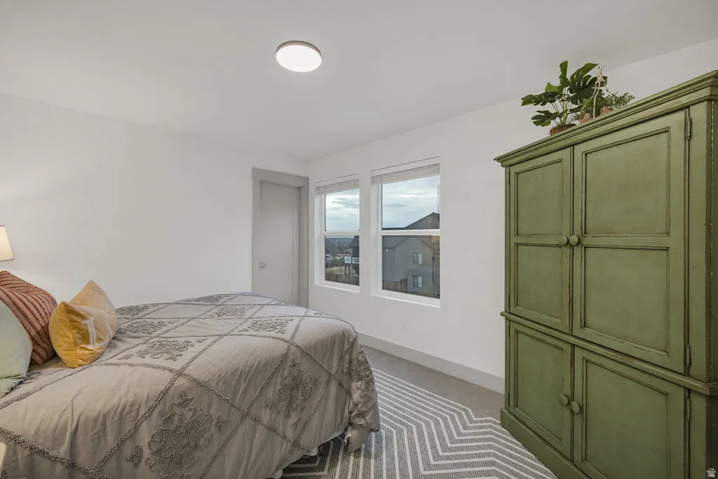 White walls with gray baseboards