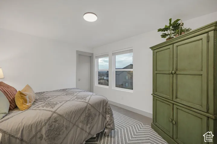 White walls with gray baseboards