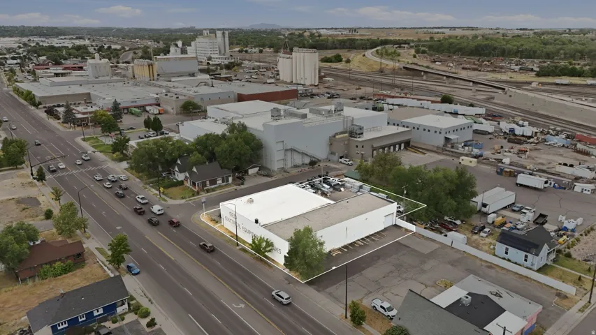 Single-story commercial building with a flat roofline