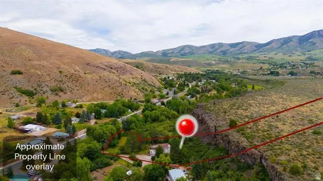 Expansive land parcel featuring an approximate property line overlay