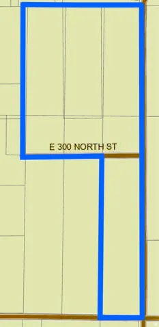 Property Map. Illustrating the property boundaries and street identification for the designated parcel