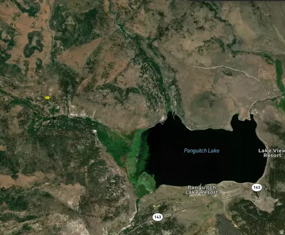 Satellite Imagery. Depicting the geographic location of the property in relation to Panguitch Lake
