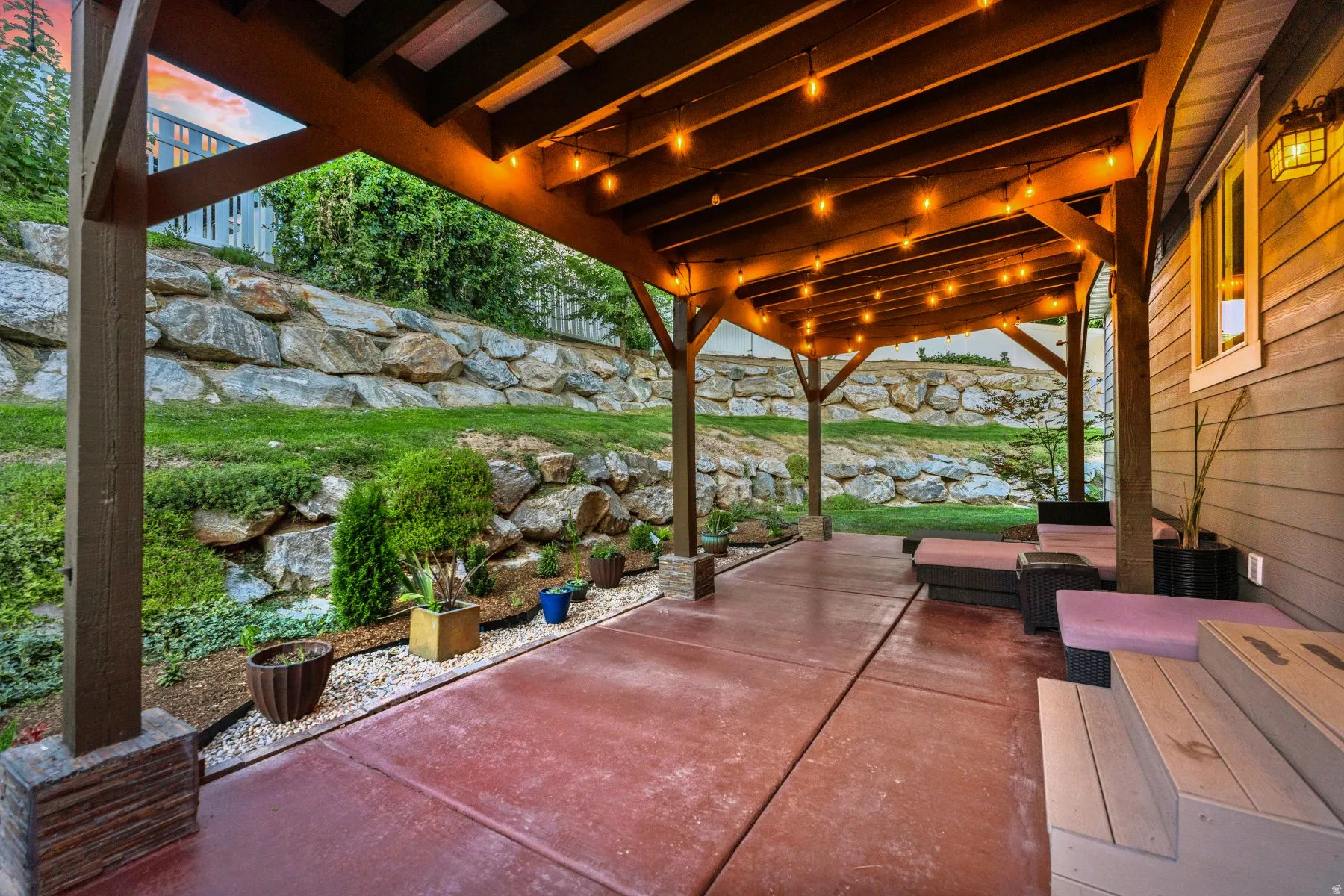 View of patio