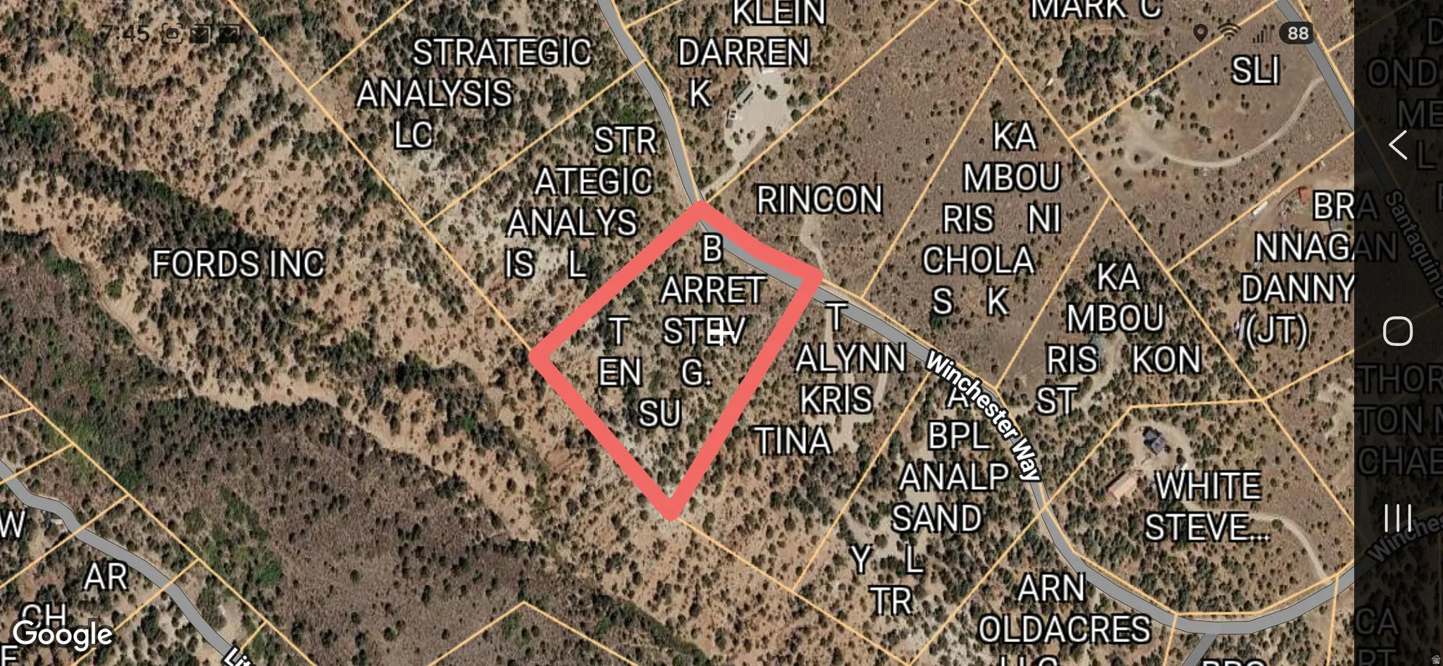 Map location