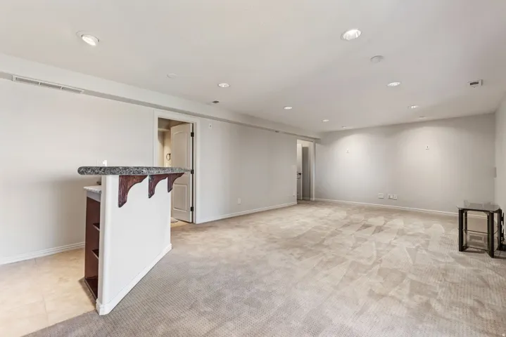 Wetbar in basement
