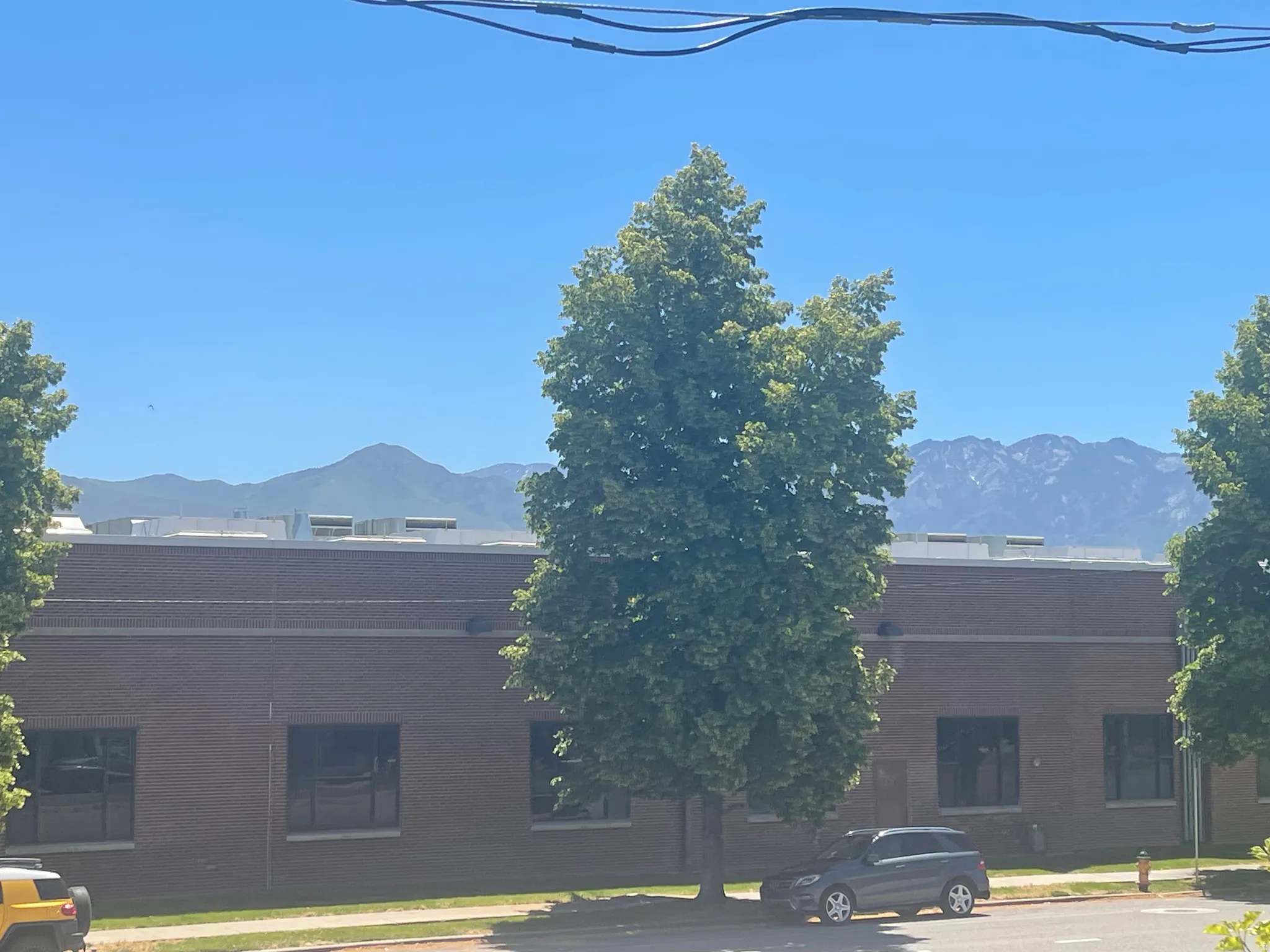 East facing view of mountains from 2nd level balconey.