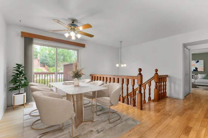 Dining area- virtually staged